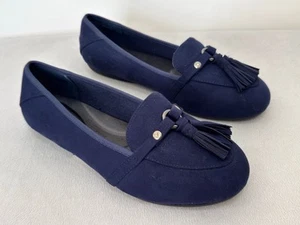 Evans Ricky Navy Blue Comfort Tassel Extra Wide Size 4eee Fit Loafers- RRP £28 - Picture 1 of 8