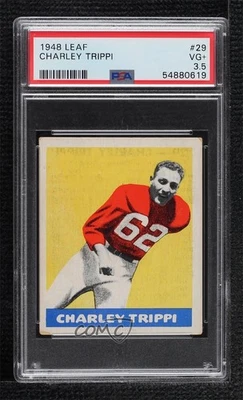 1948 Leaf Charley Trippi #29 PSA 3.5 Rookie RC HOF - Image 1 of 2