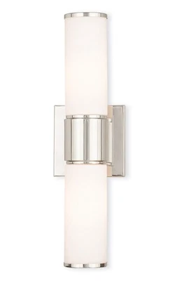 Aplique/luz de baño de dos paredes de transición Livex 52122-35 de la colección Weston... Foto 1 de 4