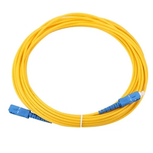 10m/11yd SC To SC Duplex Fiber Patch Cord Jumper Cable Single Mode Patch Cor NEW - Afbeelding 1 van 7