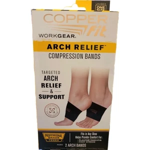Copper Fit Arch Relief Compression Bands, Professional Grade  Plantar Fascitis - Picture 1 of 3