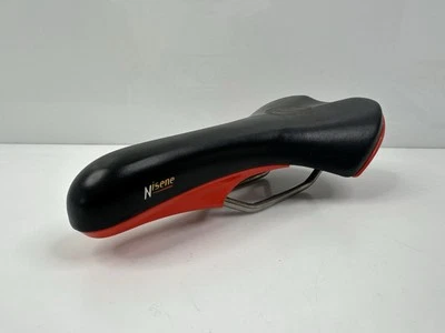 Sillín de asiento de MTB Fizik Nisene Twin Tech 1999 vintage titanio negro Italia difícil de encontrar Foto 1 de 4