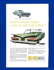 Specchio retrovisore Chevy's '59 Impala Sport Coupè lucido e modernismo... - Foto 1 di 1