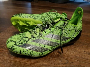 Size 9 Adidas Adizero Electric 2 Football Cleats Green Snake IE3896 Men's - Picture 1 of 10