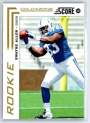 2012 Score Gold Zone #330 Dwayne Allen RC Colts - Image 1 of 2