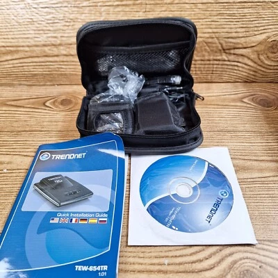 Trendnet Travel Router TEW-654TR-1 In Carrying Case With Manual  - Image 1 of 4