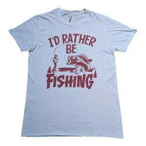 Camiseta con logotipo de Gildan para hombre 'Preferiría pescar' - Imagen 1 de 5