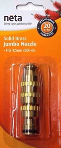 Jumbo Nozzle Neta Solid Brass fits 12mm click-on - Picture 1 of 1