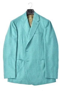 $5500 ESTILO LATINO hecho a mano CACHEMIRA blazer US 46 EU 56 SLIM FIT - Imagen 1 de 5