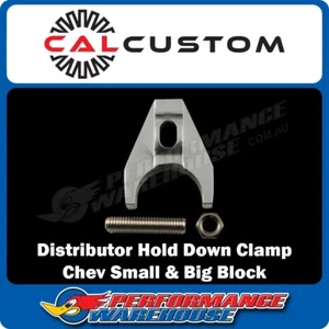 Chev Bloque Pequeño y Grande Distribuidor Abrazadera de Sujeción Billet Aluminio - Plateado - Imagen 1 de 2