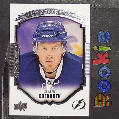 SLATER KOEKKOEK  2015-16  UD Portraits  ROOKIES  #P91  Tampa Bay Lightning - Image 1 of 2
