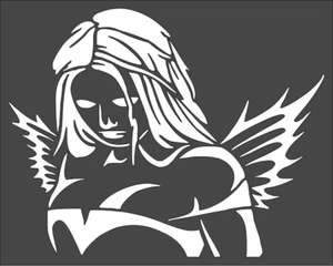 1- 8x10 inch Custom Cut Stencil, (VH-34) Fairy - Picture 1 of 1