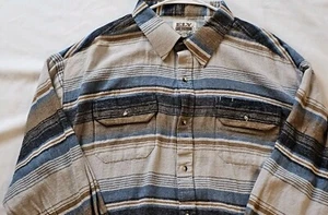 Ely Cattleman camicia di flanella uomo XXL a quadri manica lunga bottoni pesante super morbida - Foto 1 di 6