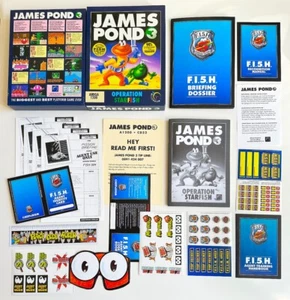 AMIGA ♦ James Pond 3 : Operation Starfish ♦boxed Commodore Game ▒ First Edition - Bild 1 von 4
