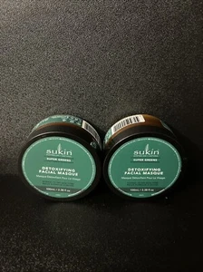 2x Sukin Super Greens Detoxifying Facial Masque Australian Natural 100ml X2 R20 - Picture 1 of 2