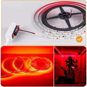 220V LED Neon Strip Lights Flexible for Room Decor, No Power Supply Needed, Red - Picture 1 of 11