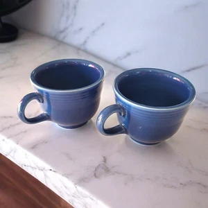 Vintage Fiestaware Lapis Blau C Henkeltasse 2er Set - Bild 1 von 7