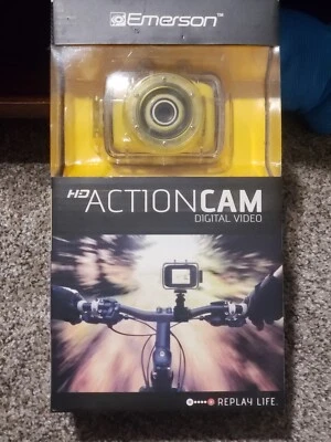 Emerson EVC355WG Action Cam Digital Camera 720p HD Video Waterproof Sealed Box - Image 1 of 2