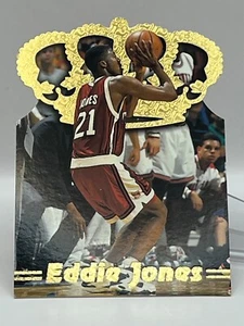 1995 Pacific Prisms - Gold Crown Die Cuts Basketball Card #DC 3 Eddie Jones - Picture 1 of 3