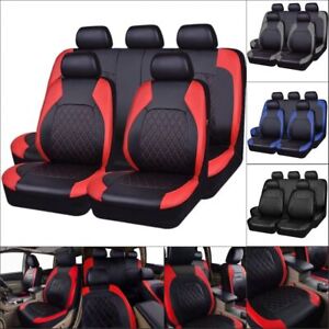 For Chevrolet Camaro Car Seat Covers Full Set PU Leather 5-Seats Front Rear