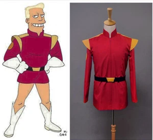 Cosplay Futurama Captain Zapp Brannigan Red Uniform Halloween Shirts Tops Coat - Picture 1 of 8