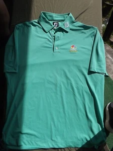 Footjoy Poloshirt Herren XL Seafoam Green Golf Tour Issued NBC Sports Performance - Bild 1 von 10