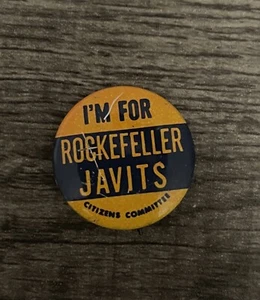 I'm For Rockefeller Javits Pin Citizens Community - Picture 1 of 2