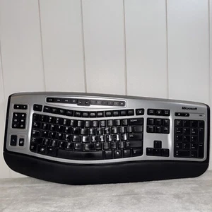 Microsoft Wireless Laser Keyboard 6000 v2.0 Model 1074. No Receiver. Turns On - Picture 1 of 10