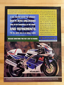 1996 Original Print Ad Suzuki GSX-R750!