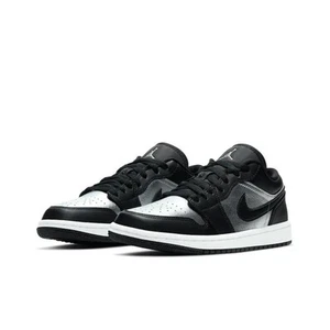 NKE AIR Jordan 1 Low SE Black Metallic Silver (Women's) DA5551001 NEW SHOES - Picture 1 of 6