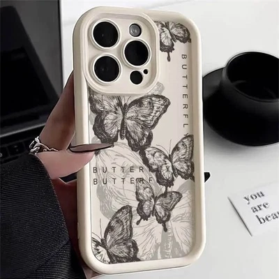 Case For Samsung Honor iPhone Motorola Xiaomi Retro Butterfly ShockProof Cover - Image 1 of 4