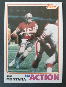 1982 Topps Joe Montana # 489 In Action 49ers HOF - Picture 1 of 2