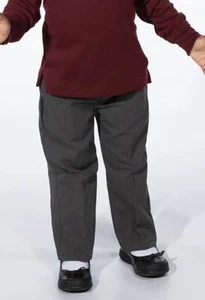 Challenger School Uniform Girls Charcoal Heather Pants - Regular Sz 5 Pull-on - Picture 1 of 11
