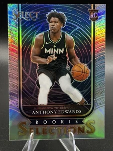 Rookie Selections 2020-21 Panini Select Anthony Edwards #5 Prizm - Timberwolves - Imagen 1 de 2