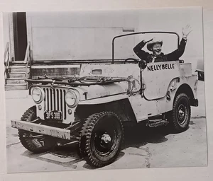 Roy Rogers and Nellybelle Photo 8 x 10 Glossy Lab No Digital 50s TV Western Jeep - Picture 1 of 1