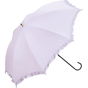 [2024] Wpc. Parasol, long umbrella, blackout classic ruffles, lavender (100% bla - Picture 1 of 7