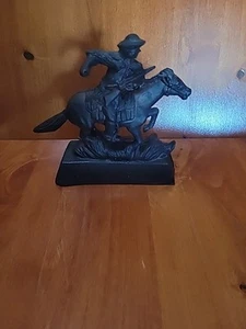 Winchester Cast Iron Horse Rider Statue 8x8 Original - Picture 1 of 17