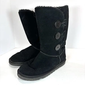 Botas altas UGG Bailey Button Triplet 5815 negras clásicas para nieve talla 7W Y2K para mujer - Imagen 1 de 12