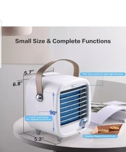 SmartDevil Portable Air Conditioner Fan, Small USB Desktop Air Cooler Fan,... - Picture 1 of 7