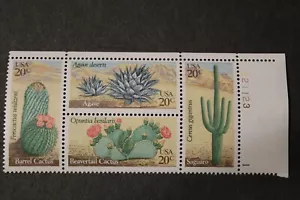US Stamps 1942-45 Desert Plants Plate Block (UR) MNH - Picture 1 of 1