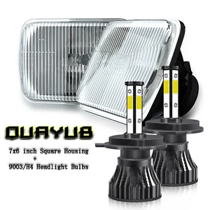 FOR Chevrolet K1500 K2500 K3500 1988-99 Pickup 5x7" 7x6" Led Headlight HI/Lo DRL - Picture 1 of 17