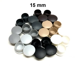 Bohrloch Abdeckkappen Lochkappen Bohrlochkappen Kappen für 15 mm Loch, 7 Farben - Bild 1 von 2