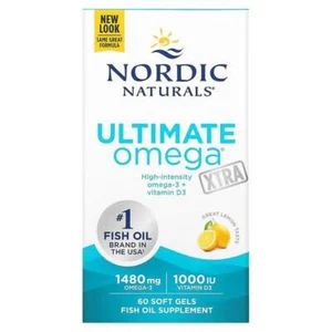 Nordic Naturals, Ultimate Omega Xtra, Lemon, 1,480 mg, 60 Soft Gels - Bild 1 von 2