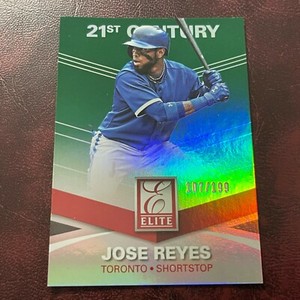 2015 Panini Elite Set JOSE REYES 21st Century GREEN PARALLEL Serial #107/199