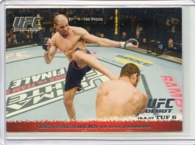 2009 Topps UFC Round 1 #73 Ben Saunders – Dan Barrera - Image 1 of 3