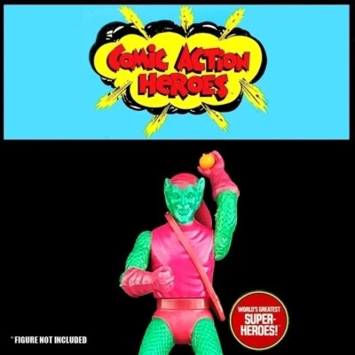 "Reproducción de cartera Mego Green Goblin para figura de héroes de bolsillo de rodilla doblada de 3,75""" Foto 1 de 3