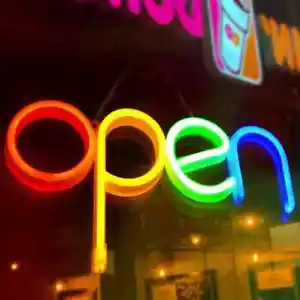 INSEGNA LAMPADA APERTO OPEN ACRILICO LUMINOSA NEON LED SIGN LIGHT USB 35 CM. - Foto 1 di 3