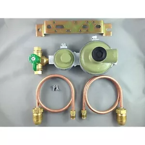 Regulador Marshall de alta capacidad GLP de 2 etapas + 2 colas de cerdo y grifo de 500 mm - Imagen 1 de 9