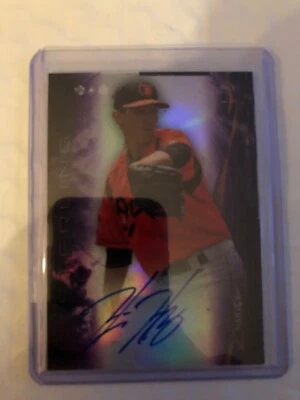 HUNTER HARVEY 2014 BOWMAN STERLING PROSPECTS AUTOGRAPH AUTO 4/50 - Image 1 of 2