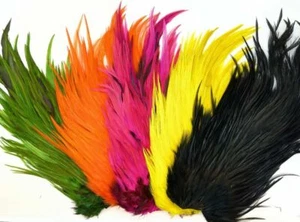 Selle Teinte de Coq, Plumes de Montage de Mouches, 6 couleurs, Arts et artisanat - Photo 1/10